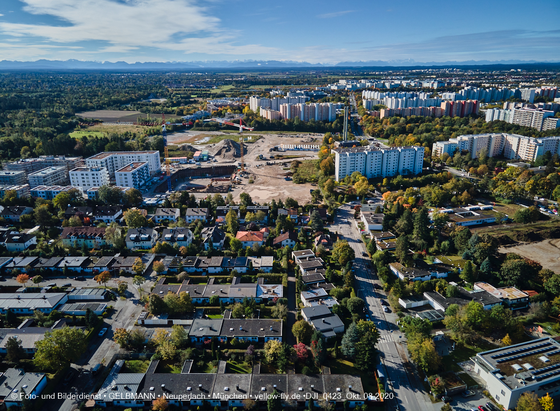 09.10.2020 - Baustelle Alexisqaurtier und Pandion Verde in Neuperlach